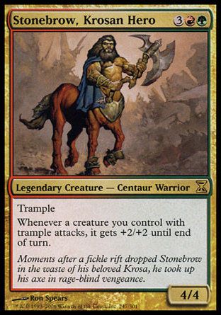 Stonebrow, Krosan Hero (Time Spiral) Trading Card