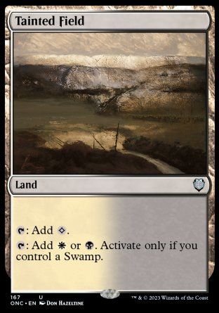 Tainted Field (Phyrexia: All Will Be One Commander Decks) Trading Card