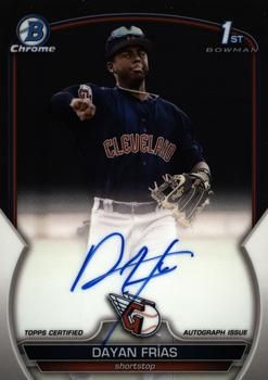 Dayan Frias 2023 Bowman - Chrome Prospect Autographs Baseball #CPA-DF Sports Card