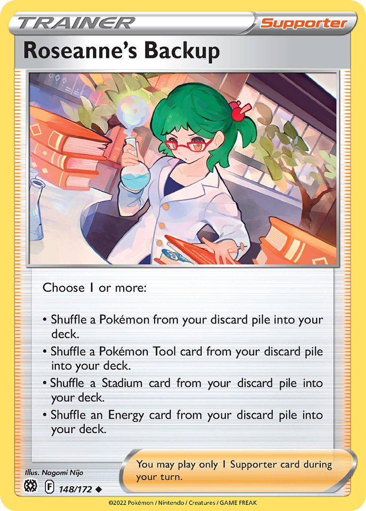 Roseanne's Backup (Trainer: Supporter) (148/172) - Brilliant Stars Pokémon Card