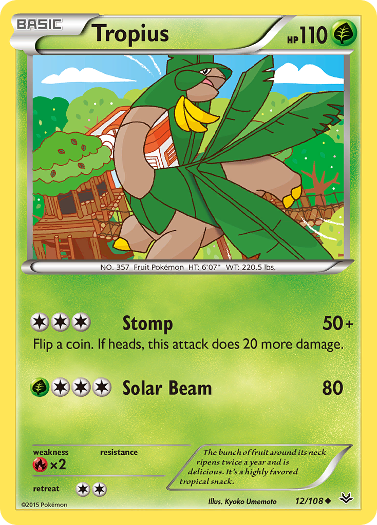 Tropius (12/108) - Roaring Skies Pokémon Card