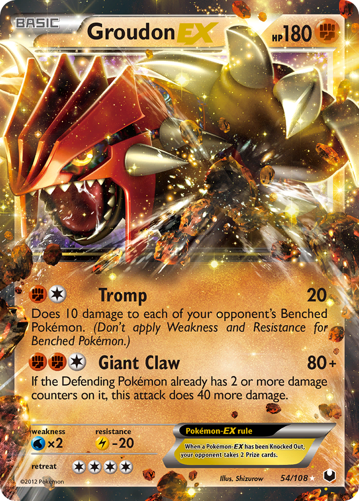 Groudon EX (54/108) - Dark Explorers Pokémon Card