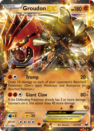 Groudon EX (54/108) - Dark Explorers