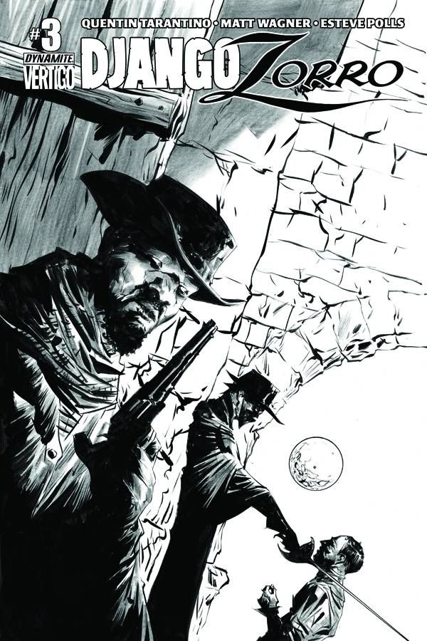 Django / Zorro #3 (25 Copy Lee B&amp;w Cover)