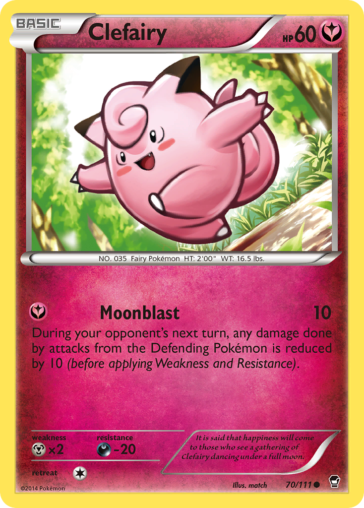 Clefairy (70/111) - Furious Fists Pokémon Card