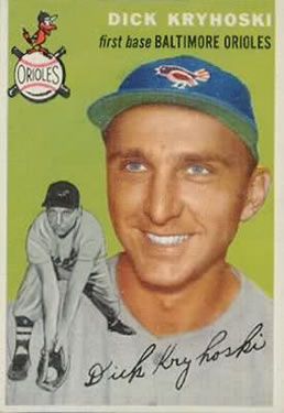 Dick Kryhoski 1954 Topps #150 Sports Card
