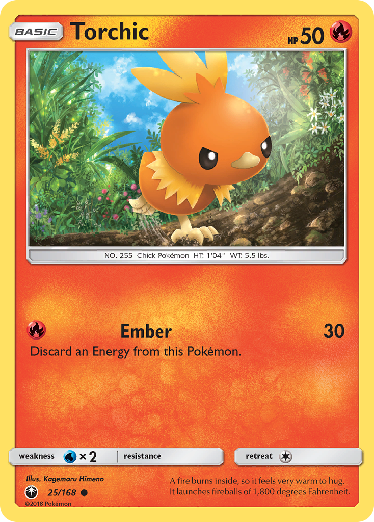 Torchic (25/168) - Celestial Storm Pokémon Card