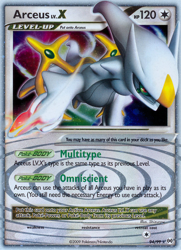 Arceus LV.X (94/99) - Arceus Pokémon Card