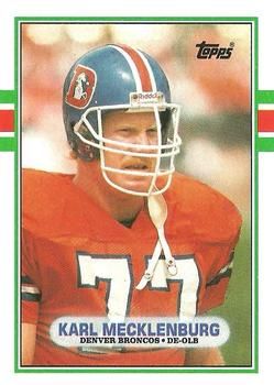 Karl Mecklenburg 1989 Topps #247 Sports Card