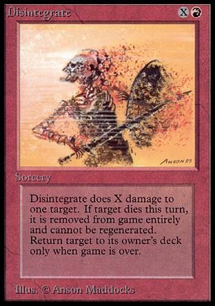 Disintegrate (Alpha) Trading Card