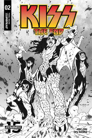 Kiss End #2 (30 Copy Qualano B&w Cover)