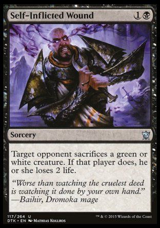 Self-Inflicted Wound (Dragons of Tarkir) Trading Card