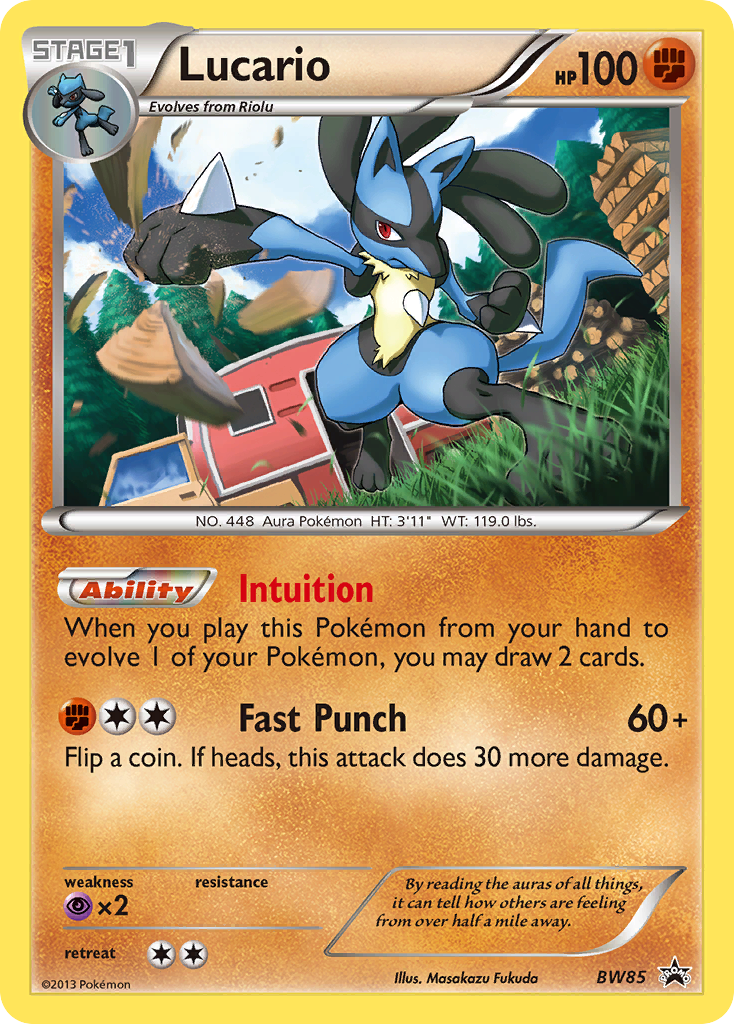 Lucario (BW85) - BW Black Star Promos Pokémon Card