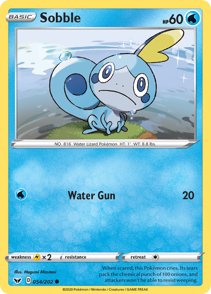 Sobble (54/202) - Sword & Shield Pokémon Card