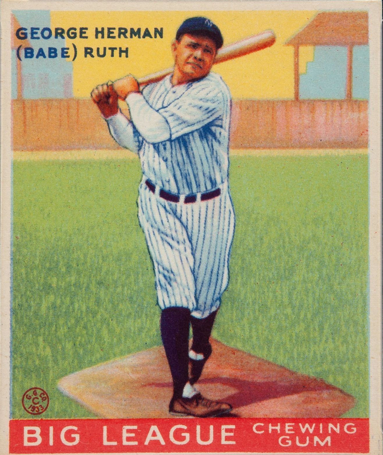 1933 Goudey Baseball Sports Card