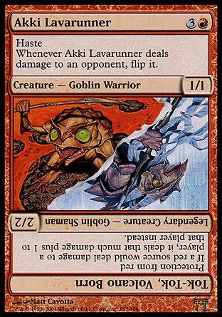 Akki Lavarunner (Champions of Kamigawa) Trading Card