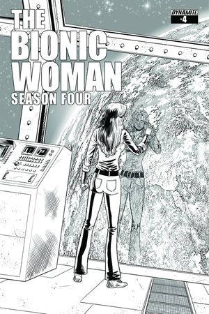 Bionic Woman Season Four #4 (15 Copy Cabrera B&amp;w Cover)