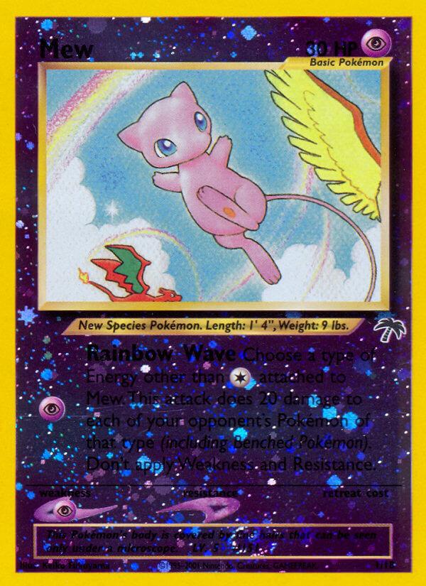 Mew (1/18) - Southern Islands Pokémon Card