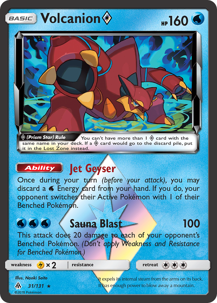 Volcanion ◇ Prism Star (31/131) - Forbidden Light Pokémon Card