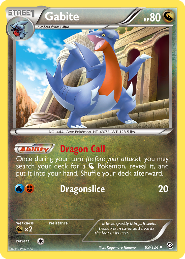 Gabite (89/124) - Dragons Exalted Pokémon Card