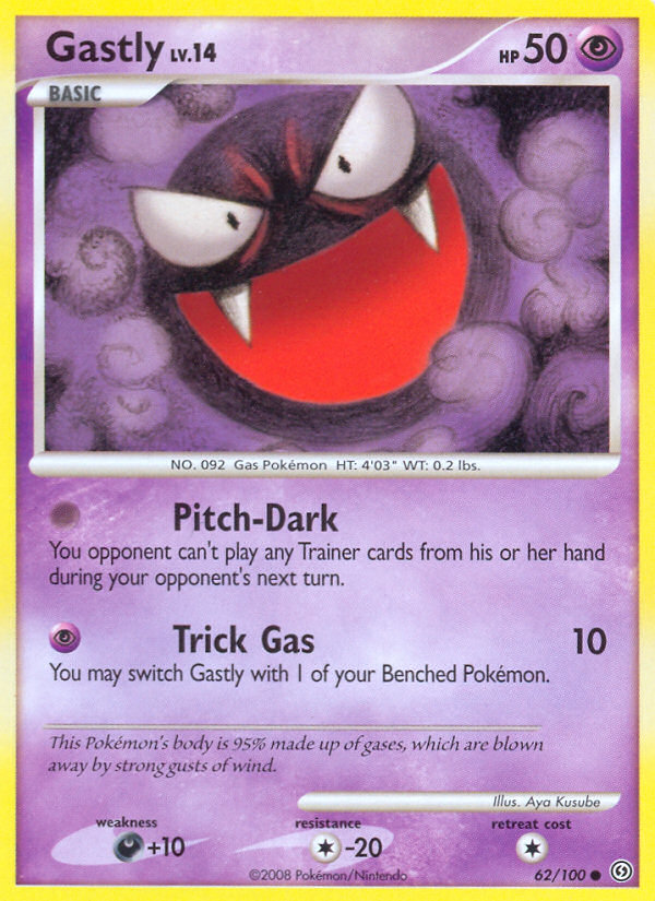 Gastly (62/100) - Stormfront Pokémon Card