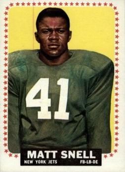 : 1969 Topps # 193 Matt Snell New York Jets (Football Card) VG/EX  Jets Ohio St : Collectibles & Fine Art