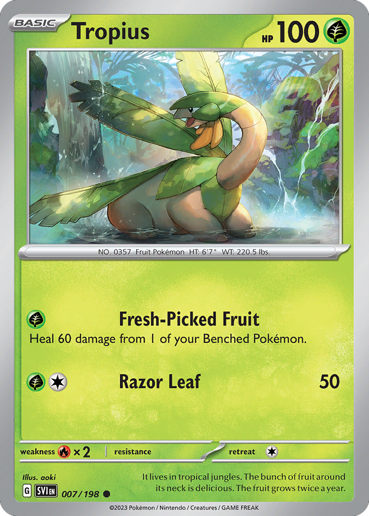 Tropius (7/198) - Scarlet & Violet Pokémon Card