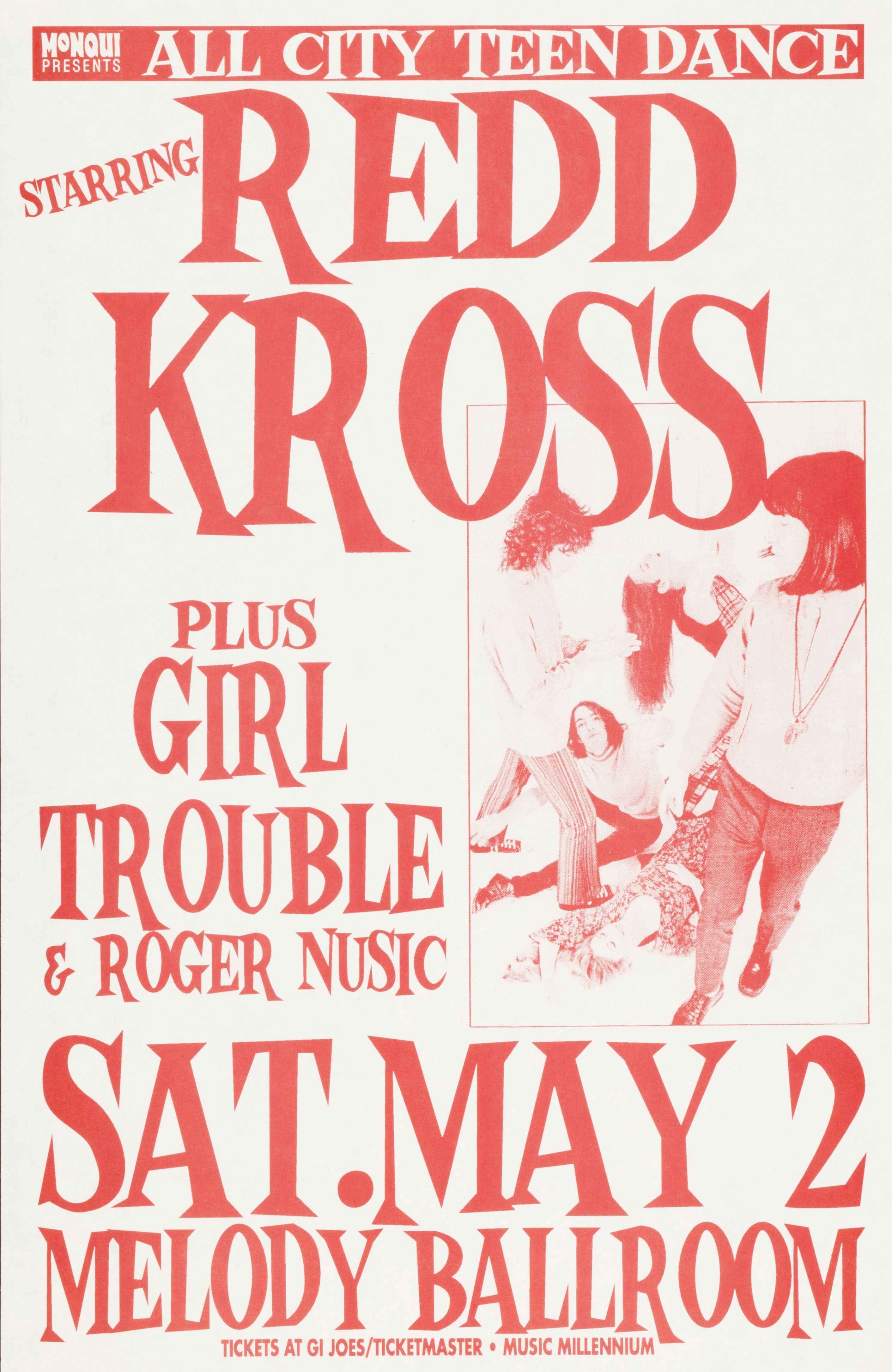 MXP-15.6 Redd Kross at Melody Ballroom 1992 Concert Poster