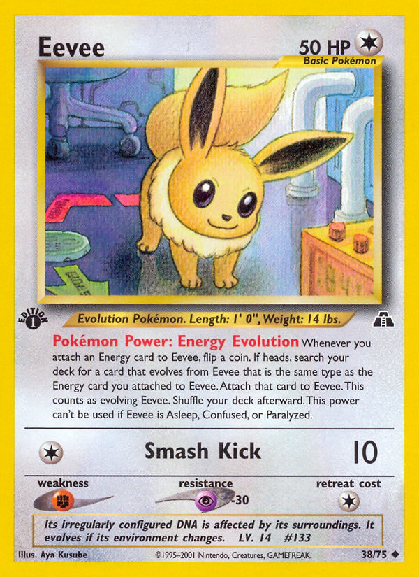 Eevee (38/75) - Neo Discovery Pokémon Card