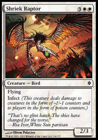 Shriek Raptor (New Phyrexia) Trading Card