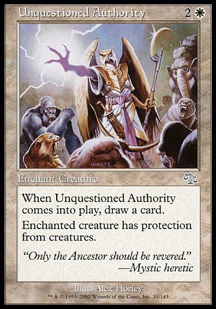 Unquestioned Authority (Judgment) Trading Card