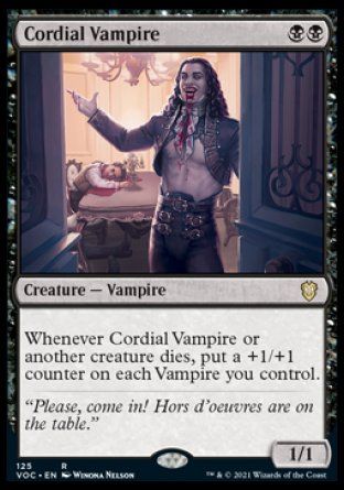 Cordial Vampire (Innistrad Crimson Vow Commander Decks) Trading Card