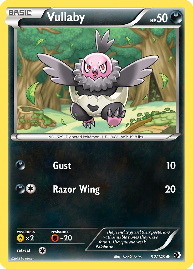 Vullaby (92/149) - Boundaries Crossed Pokémon Card