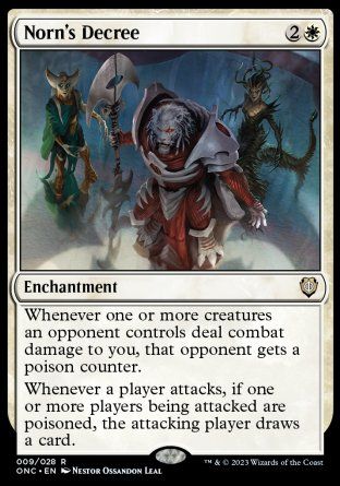 Norn's Decree (Phyrexia: All Will Be One Commander Decks) Trading Card