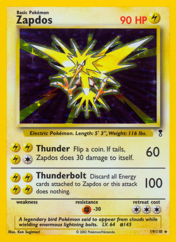 Zapdos (19/110) - Legendary Collection Pokémon Card