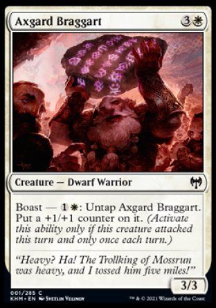 Axgard Braggart (Kaldheim) Trading Card