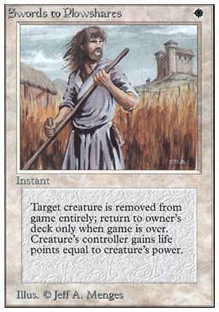 Swords to Plowshares (Unlimited) Trading Card