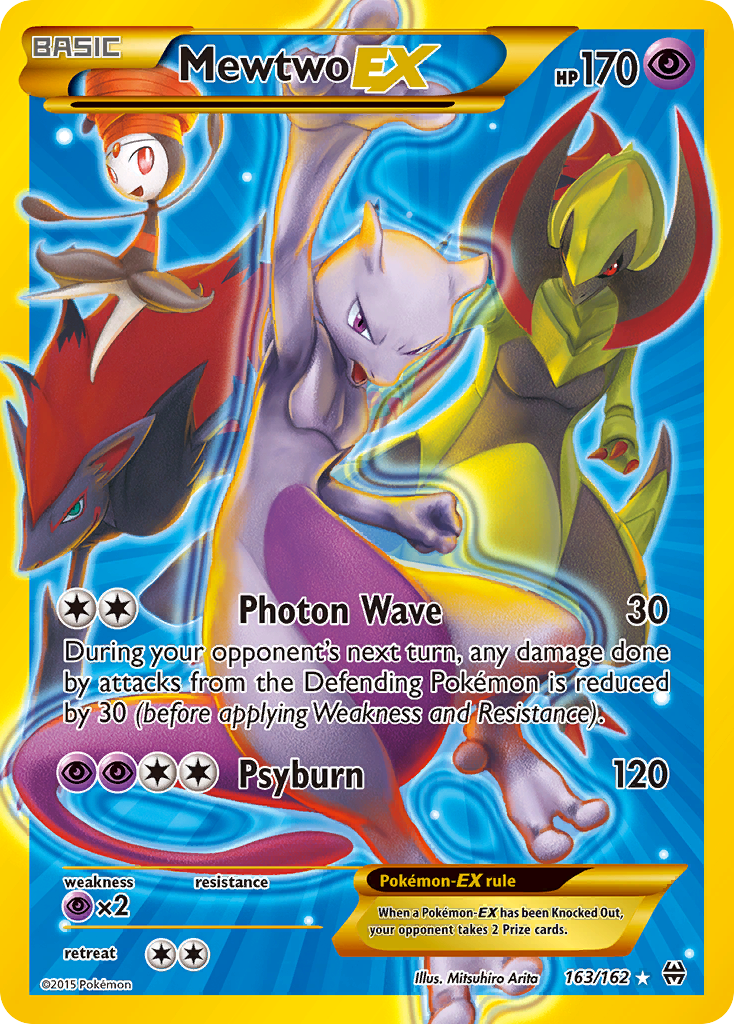 Mewtwo EX (163/162) - BREAKthrough Pokémon Card