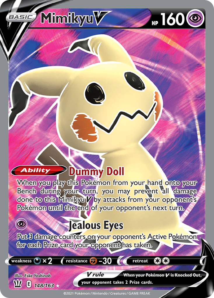 Mimikyu V (148/163) - Battle Styles Pokémon Card