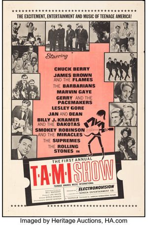 Beach Boys & James Brown "The T.A.M.I. Show" Film Poster 1964