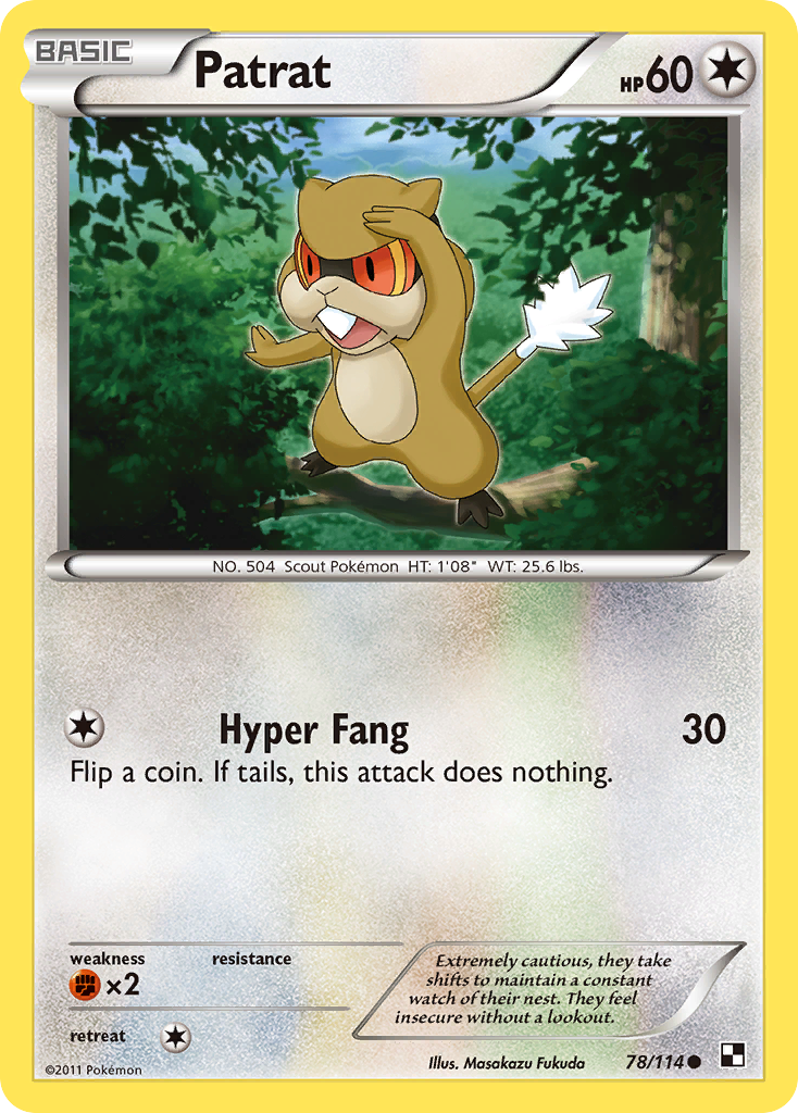 Watchog Pokémon Card