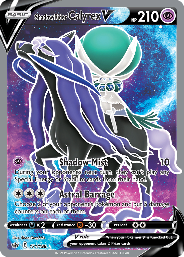 Shadow Rider Calyrex V (171/198) - Chilling Reign Pokémon Card