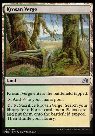 Krosan Verge (Planechase Anthology decks) Trading Card