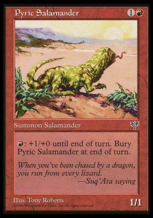 Pyric Salamander (Mirage) Trading Card