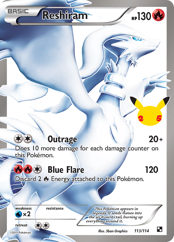 Reshiram (113/25) - Celebrations: Classic Collection