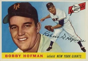 Bobby Hofman 1955 Topps #17 Sports Card