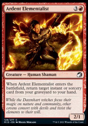 Ardent Elementalist (Innistrad: Midnight Hunt) Trading Card