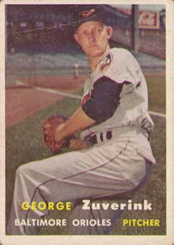 George Zuverink 1957 Topps #11 Sports Card