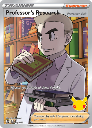 Professor's Research (Professor Oak) (Trainer: Supporter) (24/25) - Celebrations