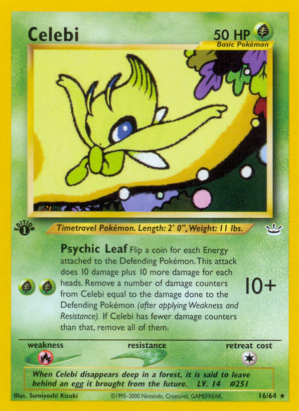 Celebi (16/64) - Neo Revelation Pokémon Card